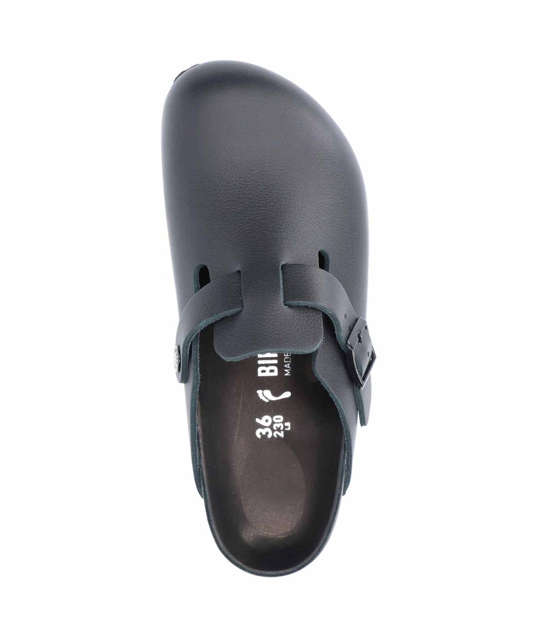 BIRKENSTOCK Черные кожаные мюли, фото 5