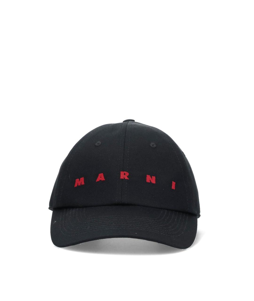 MARNI Черная хлопковая кепка/бейсболка, фото 1