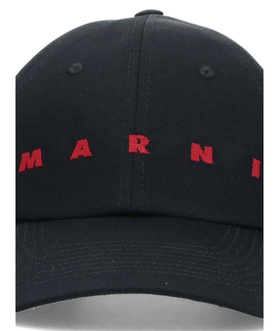 MARNI Черная хлопковая кепка/бейсболка, фото 3