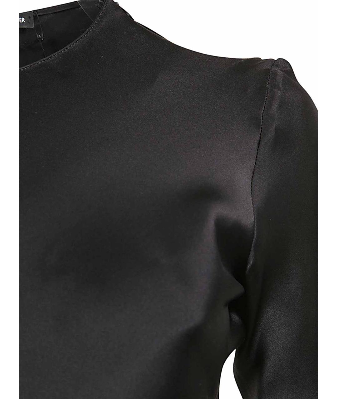 ANN DEMEULEMEESTER Черное шелковое платье, фото 3