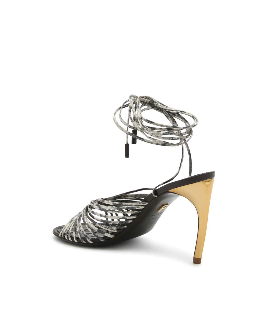 FERRAGAMO Коричневые кожаные сандалии, фото 3