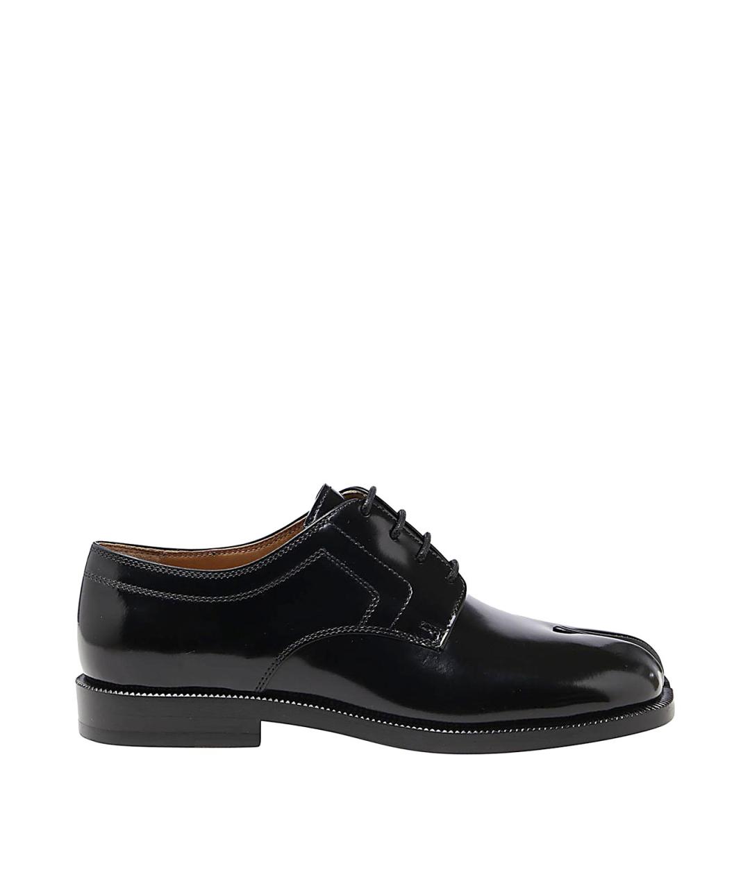 MAISON MARGIELA Черные текстильные брогги и оксфорды, фото 1