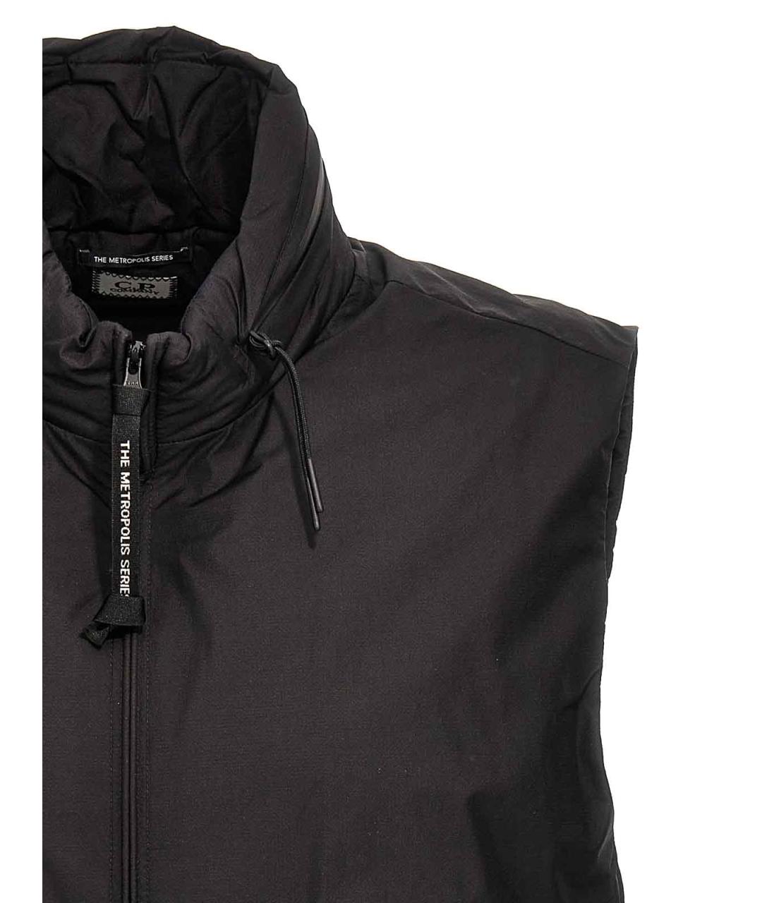 CP COMPANY Черный хлопковый жилет, фото 3