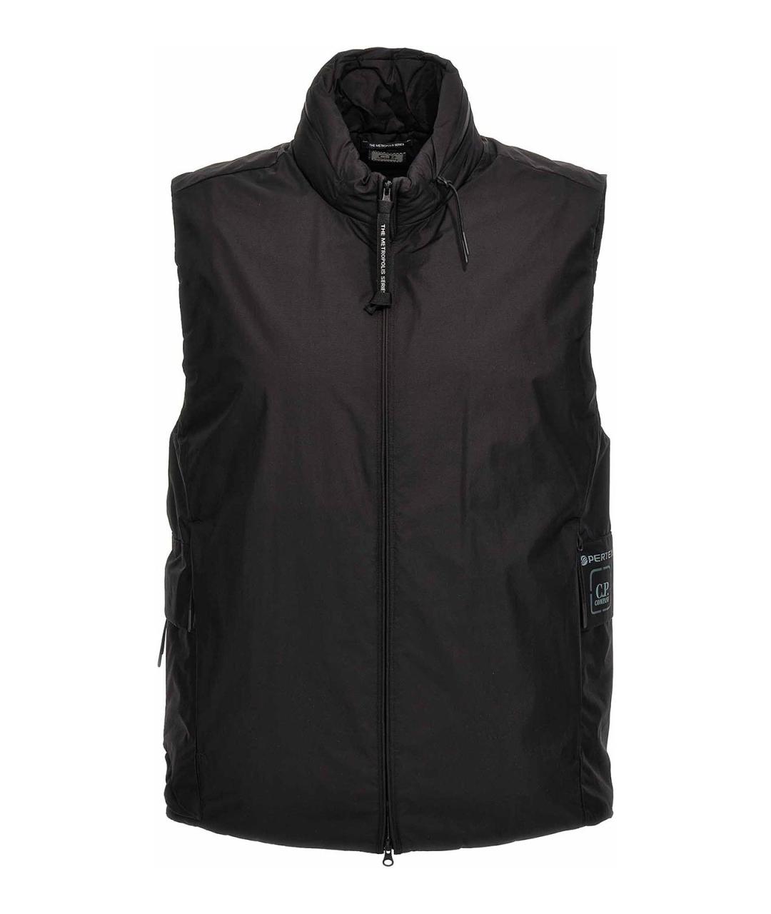 CP COMPANY Черный хлопковый жилет, фото 1