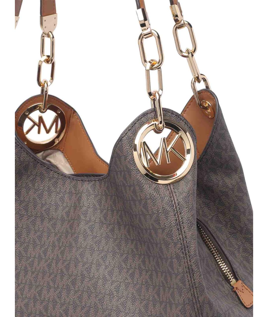 MICHAEL MICHAEL KORS Коричневая сумка через плечо, фото 4