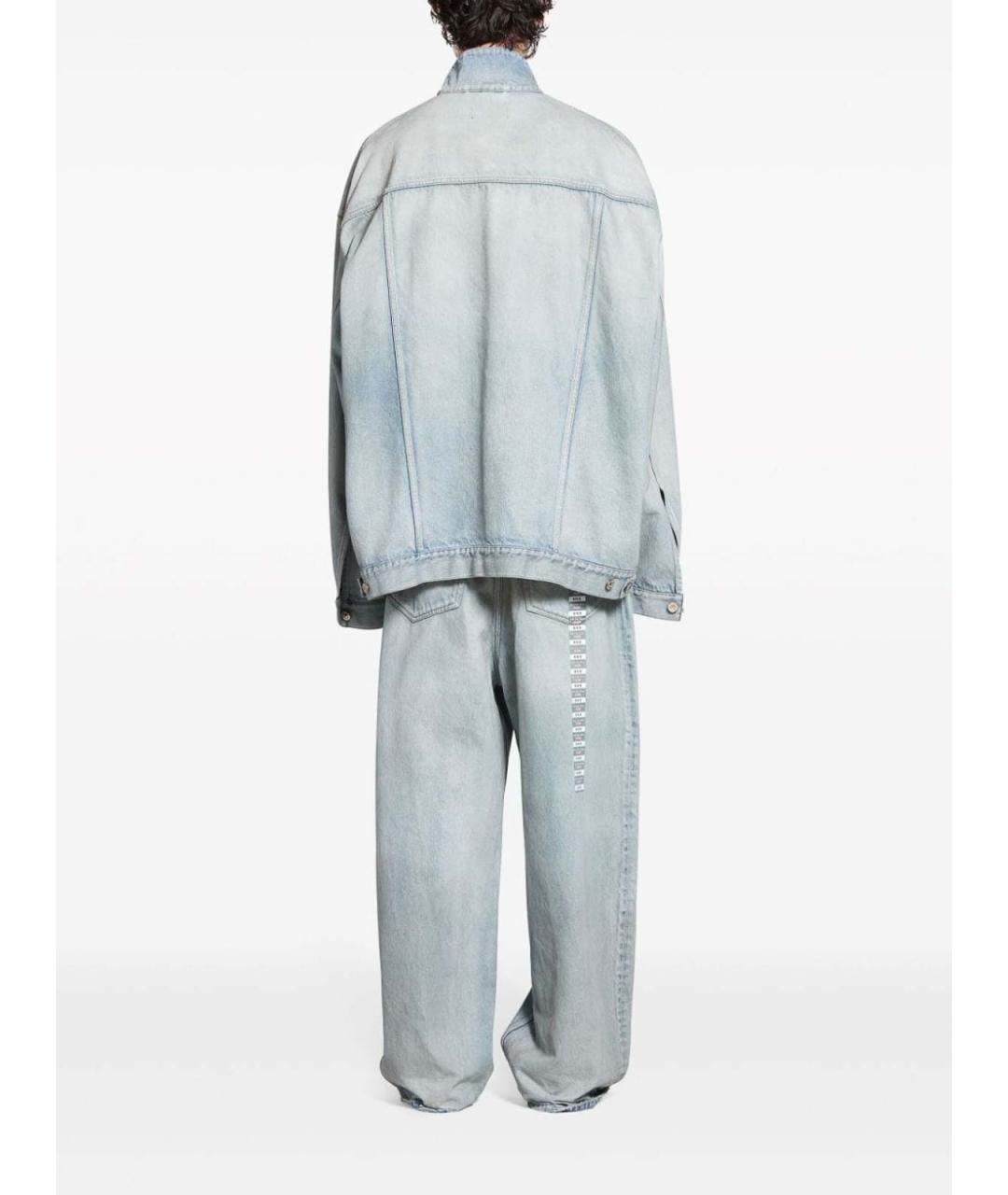 BALENCIAGA Голубая хлопковая куртка, фото 5