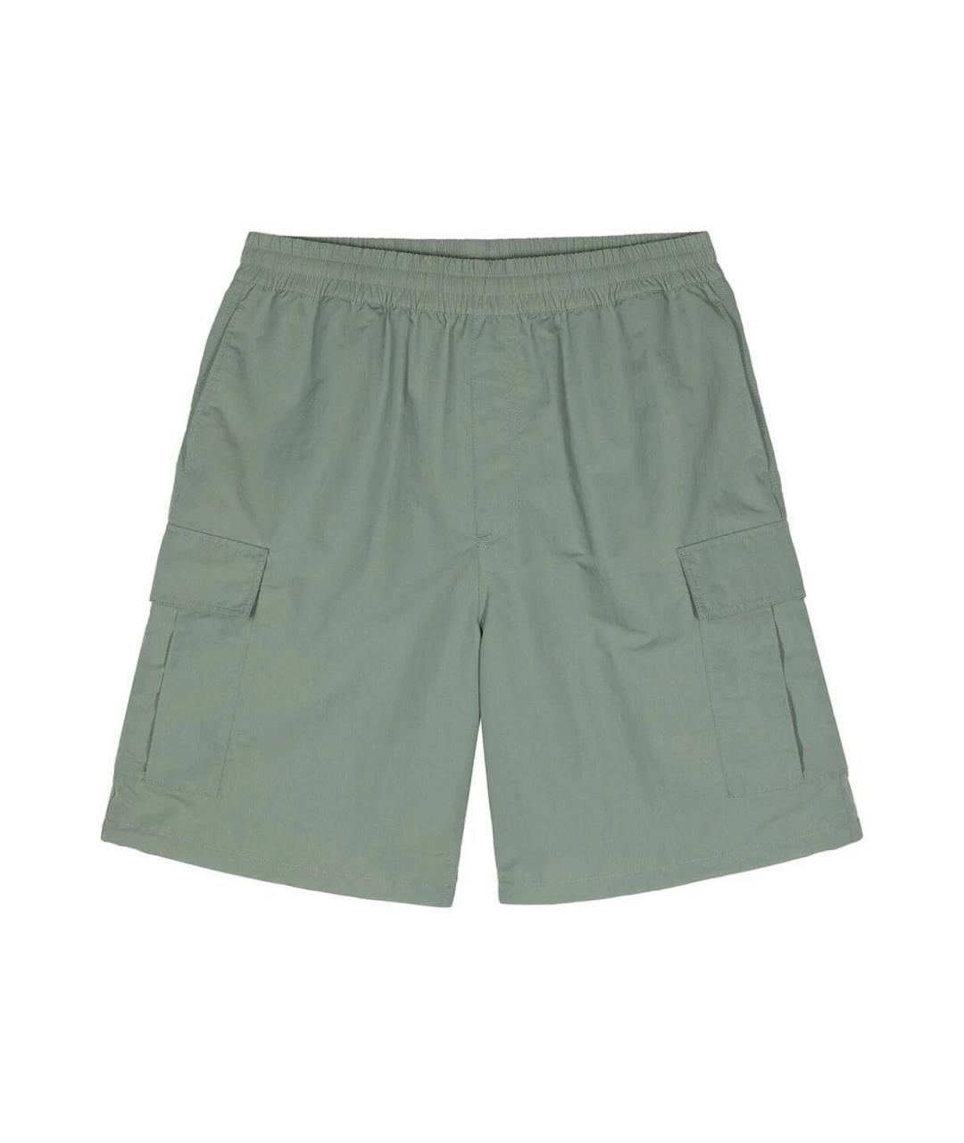 CARHARTT Зеленые хлопко-эластановые шорты, фото 1