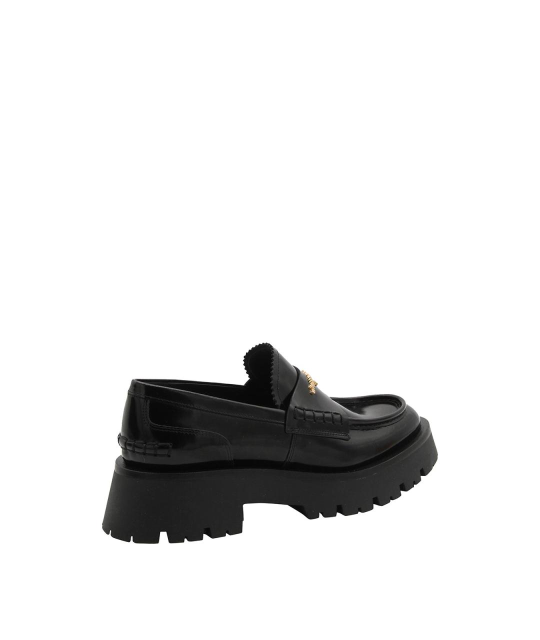 ALEXANDER WANG Черные кожаные лоферы, фото 2
