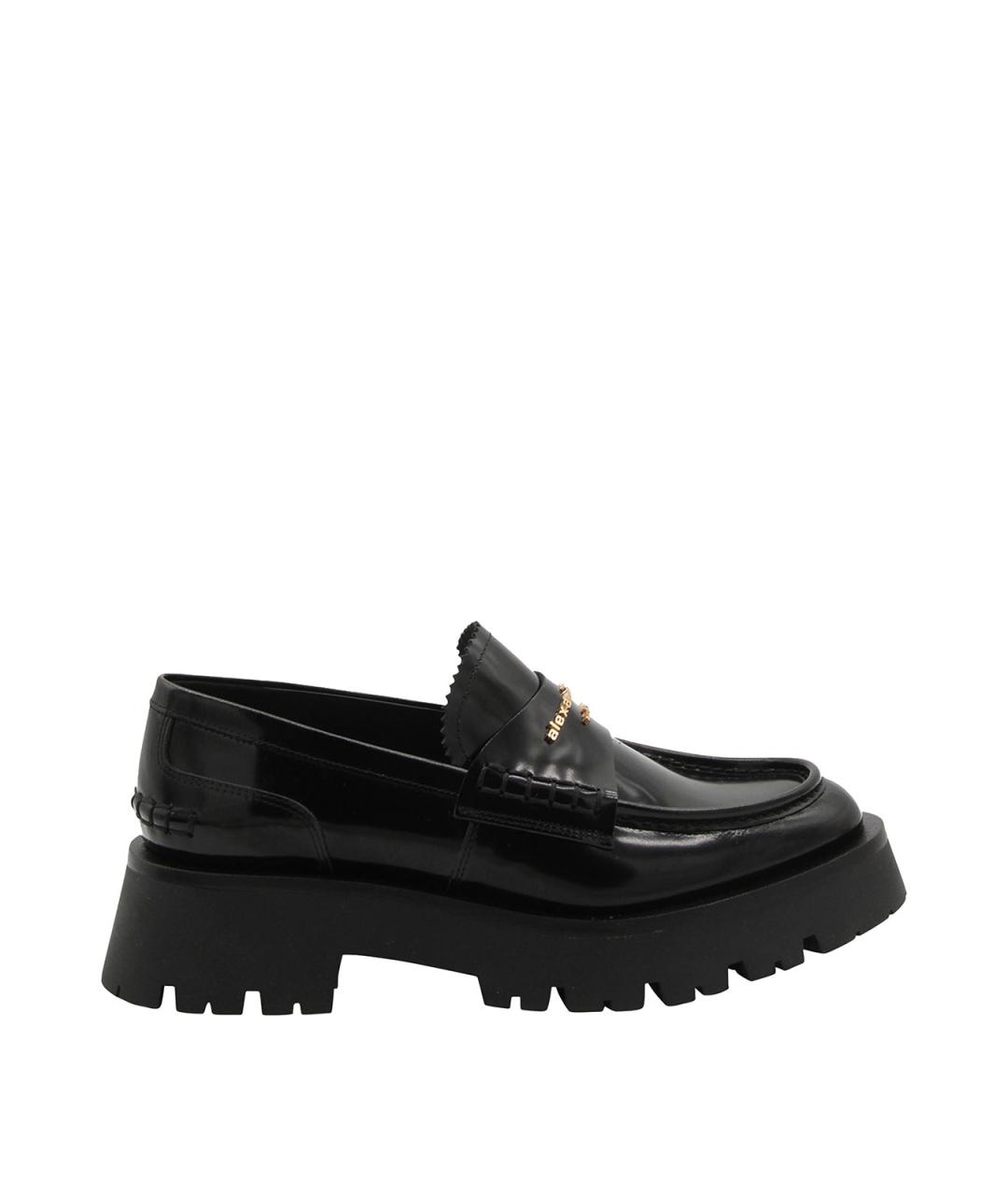 ALEXANDER WANG Черные кожаные лоферы, фото 1