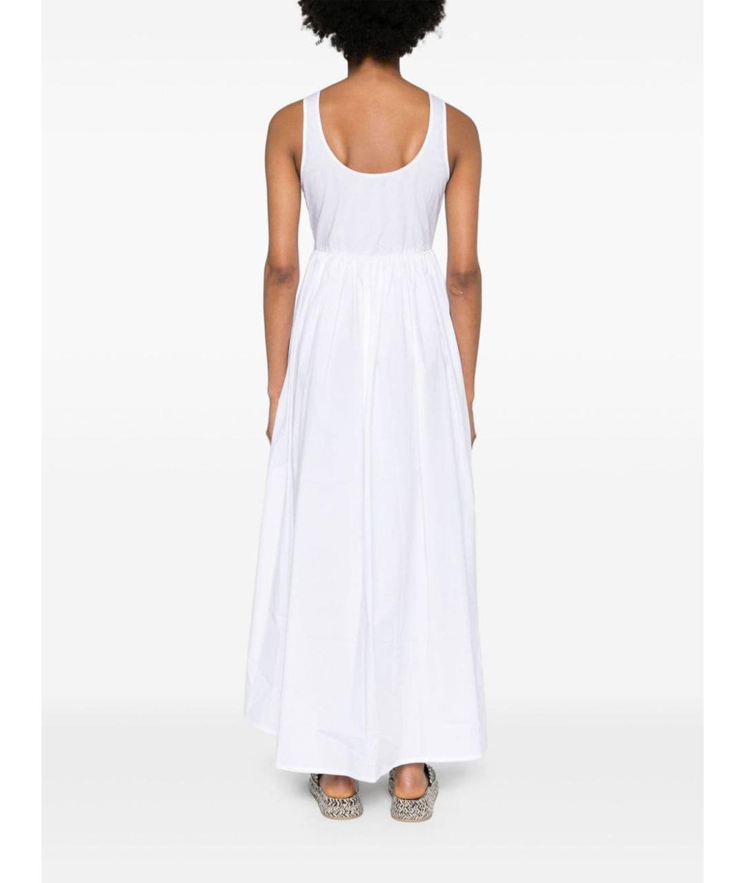 EMPORIO ARMANI Белое хлопковое повседневное платье, фото 3