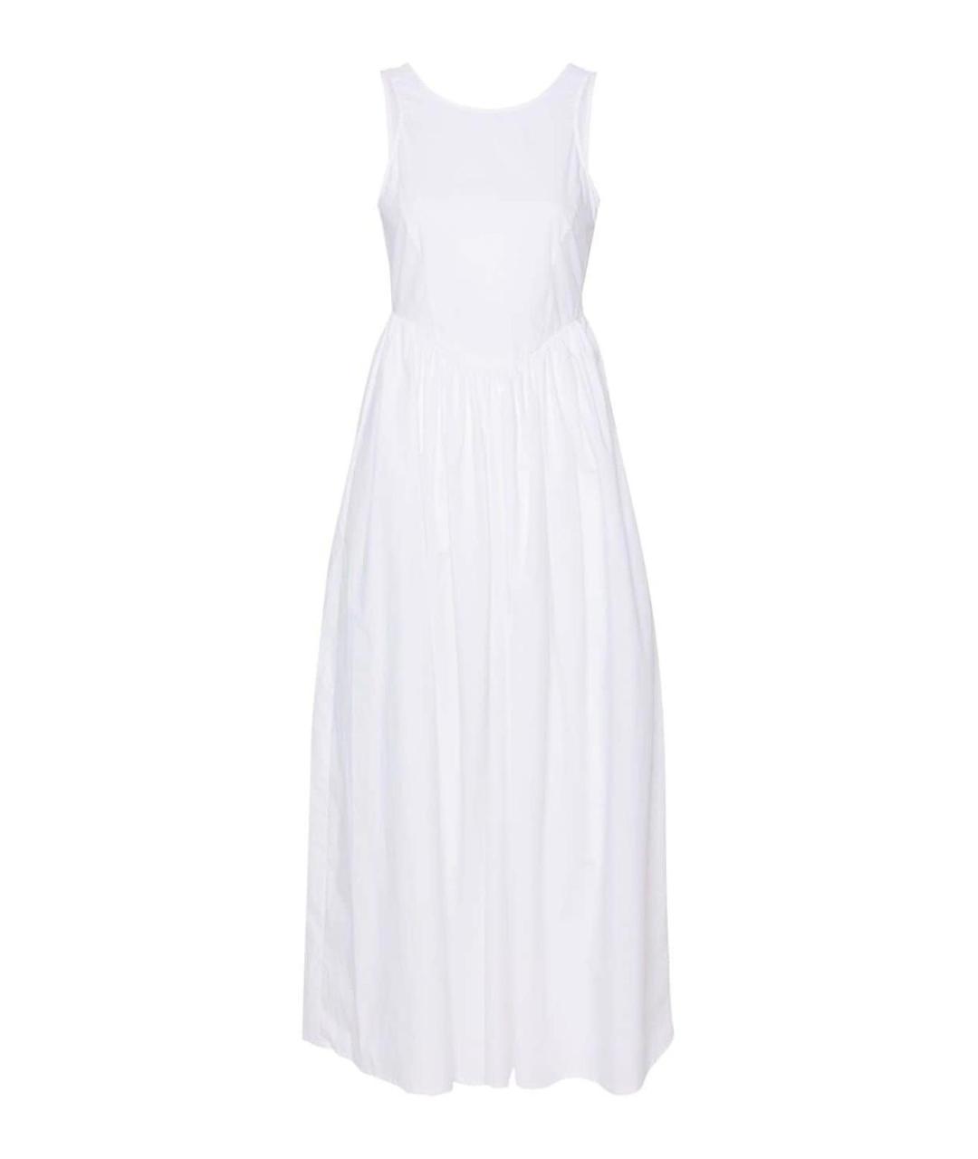 EMPORIO ARMANI Белое хлопковое повседневное платье, фото 1