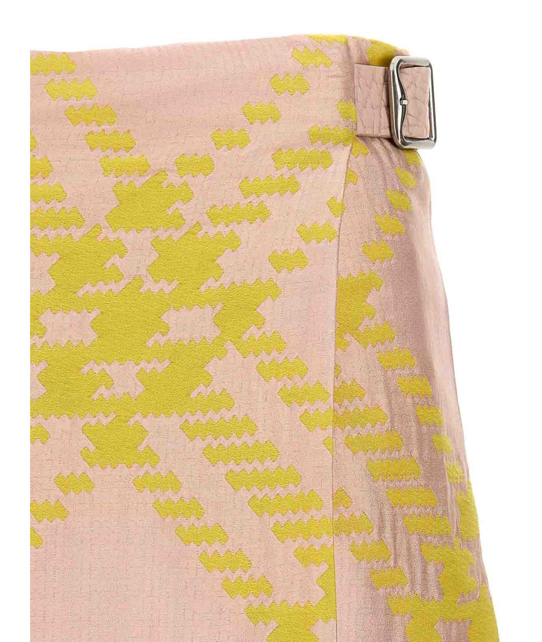 BURBERRY Мульти хлопковая юбка миди, фото 3