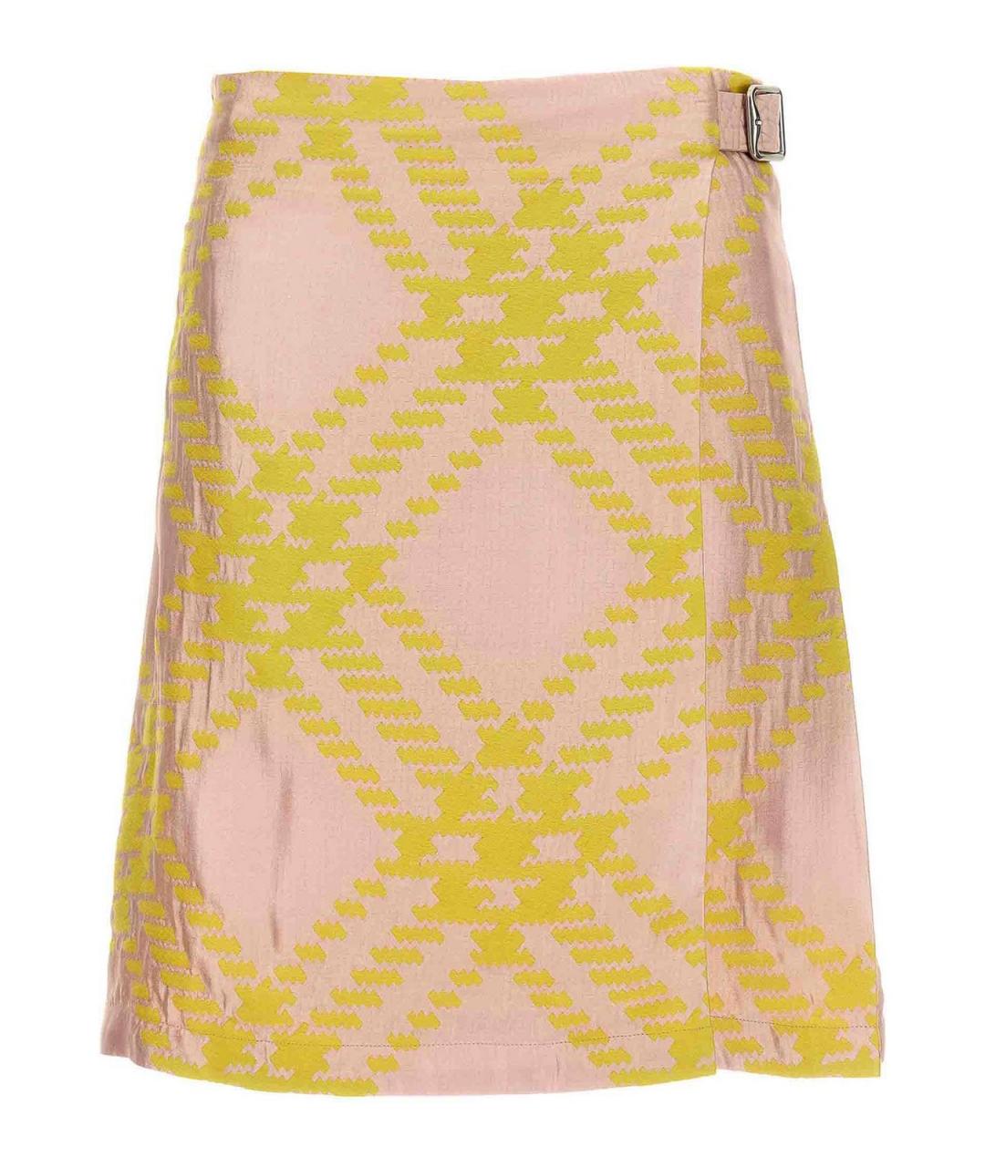 BURBERRY Мульти хлопковая юбка миди, фото 1