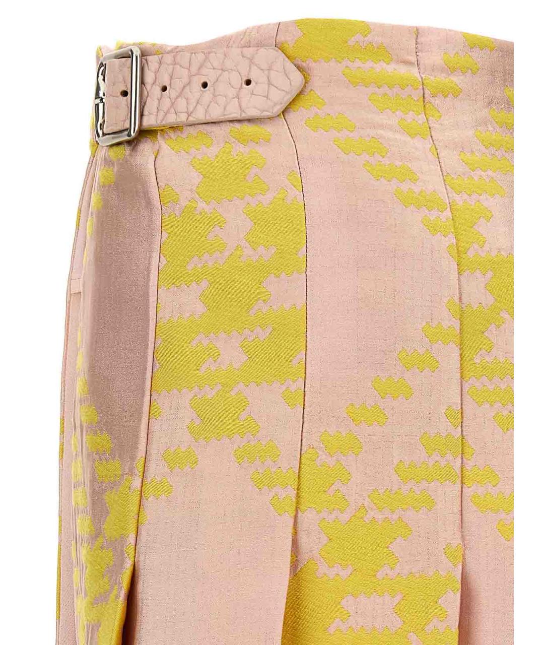 BURBERRY Мульти хлопковая юбка миди, фото 4