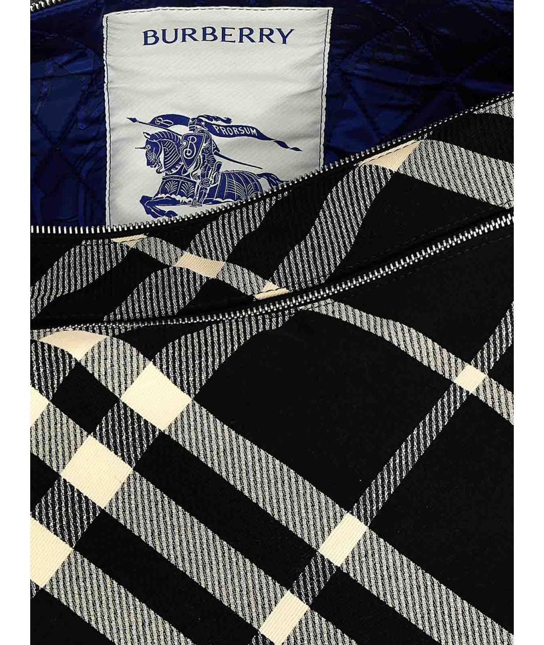 BURBERRY Черная тканевая сумка на плечо, фото 4