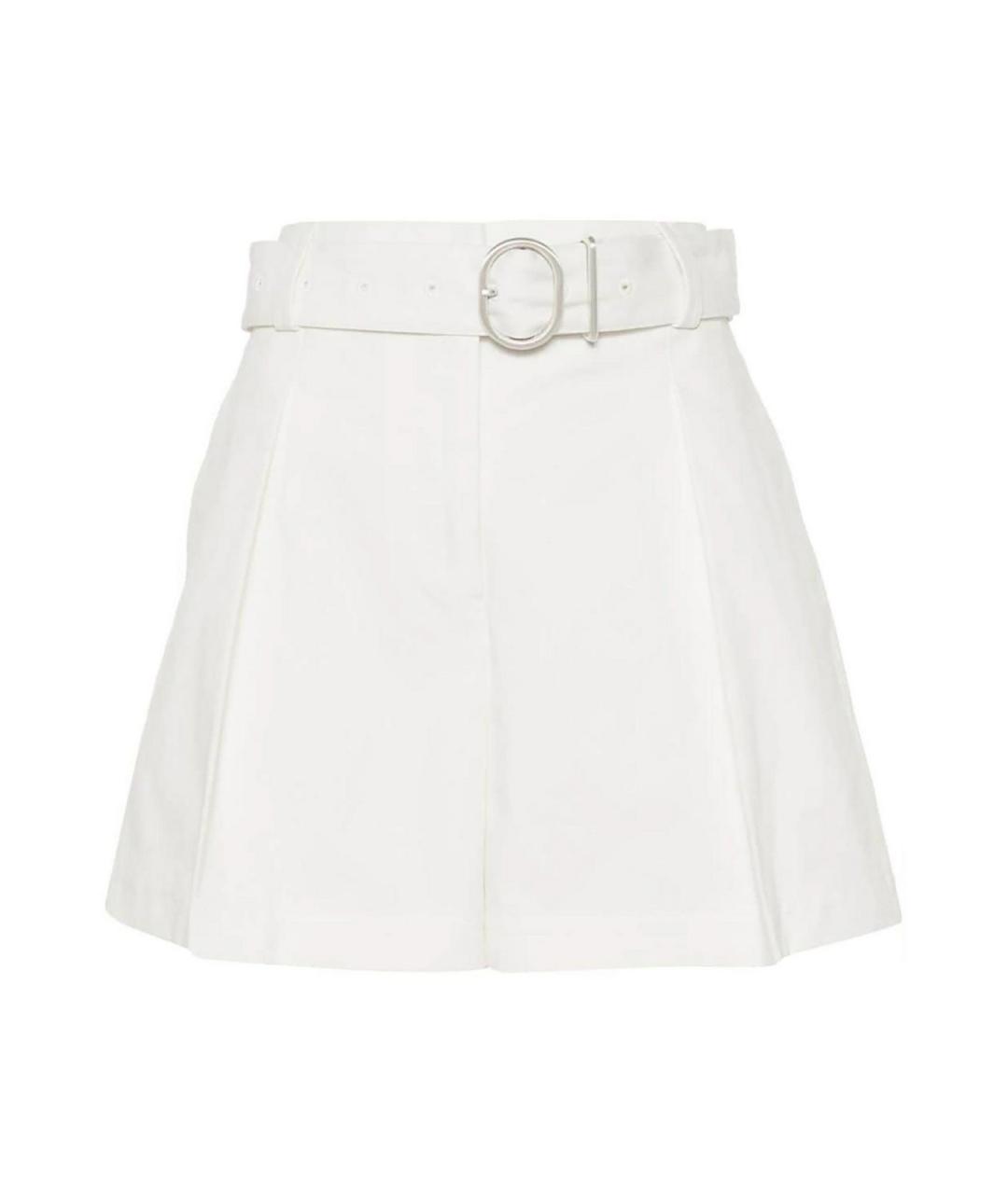 JIL SANDER Белые хлопковые шорты, фото 1