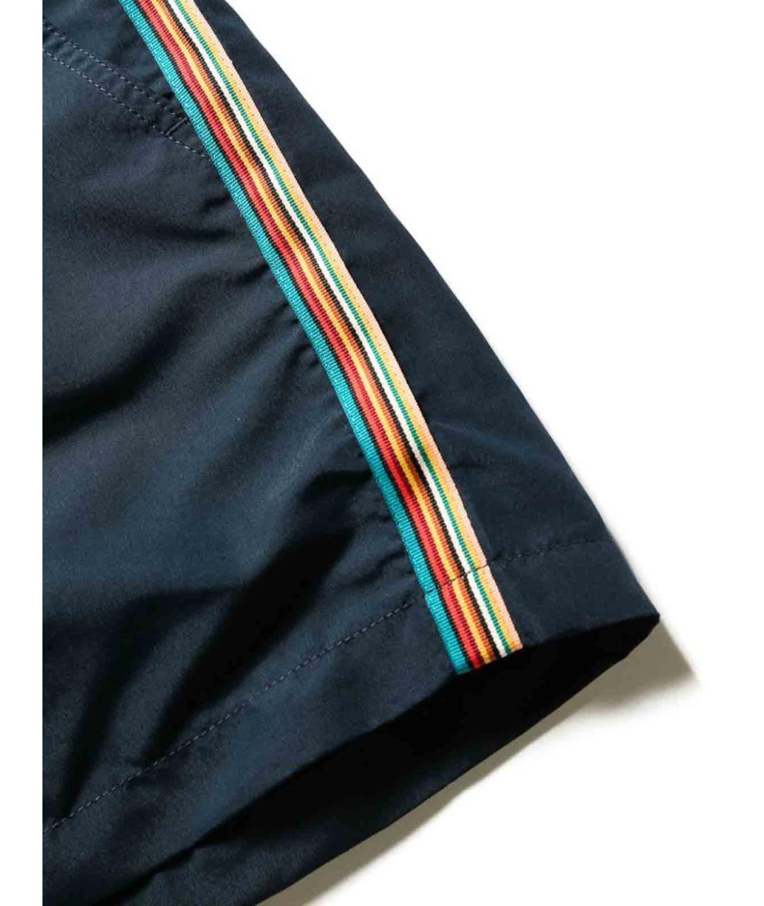 PAUL SMITH Синие полиэстеровые шорты, фото 3
