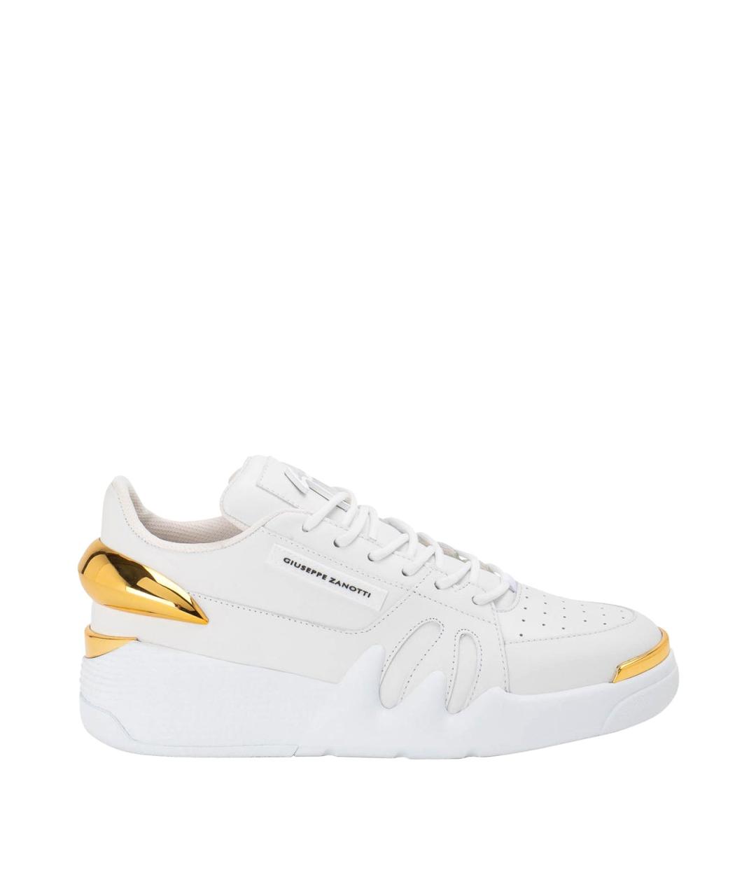 GIUSEPPE ZANOTTI DESIGN Белые резиновые низкие кроссовки / кеды, фото 1