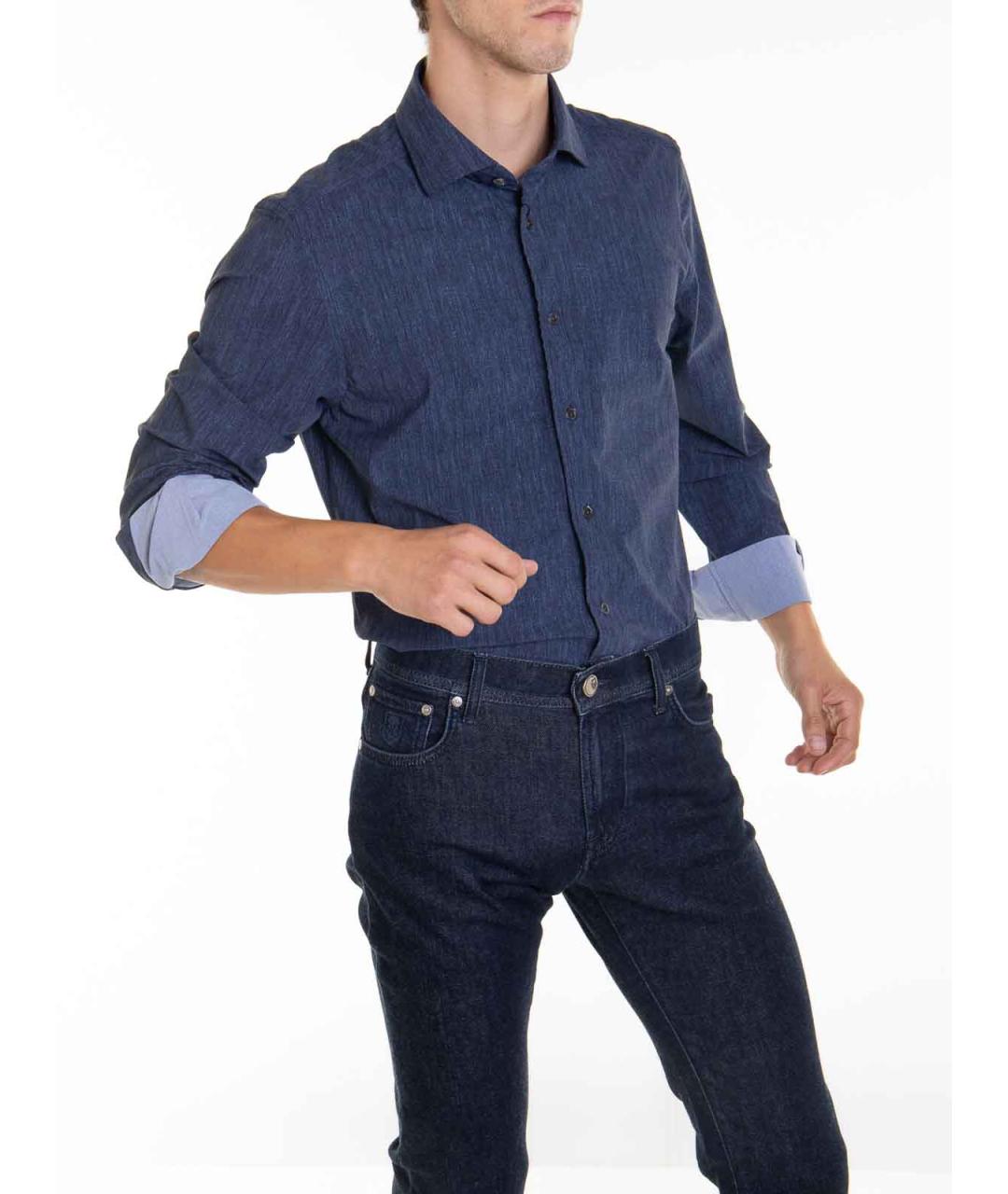 CORNELIANI Синяя классическая рубашка, фото 3