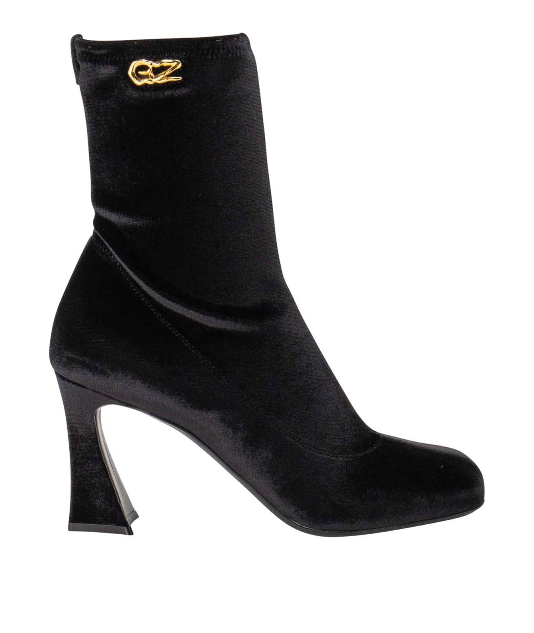 GIUSEPPE ZANOTTI DESIGN Черные кожаные ботильоны, фото 1