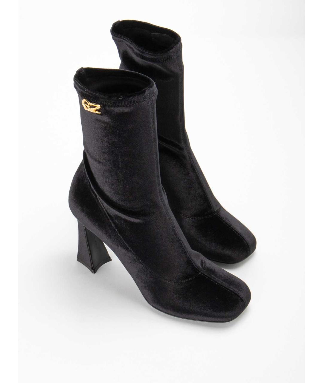 GIUSEPPE ZANOTTI DESIGN Черные кожаные ботильоны, фото 2