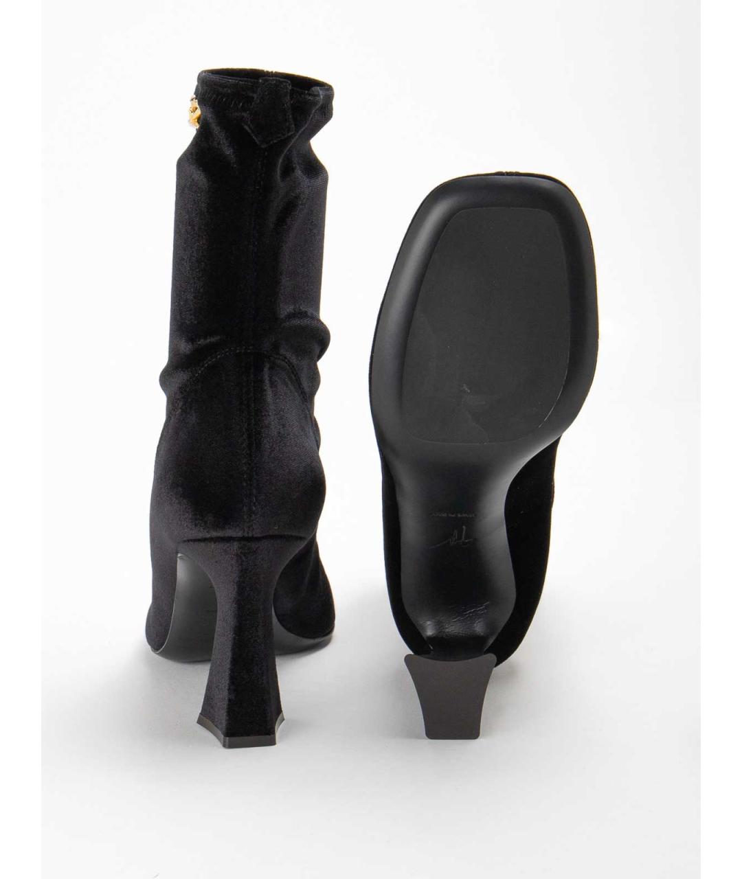 GIUSEPPE ZANOTTI DESIGN Черные кожаные ботильоны, фото 4