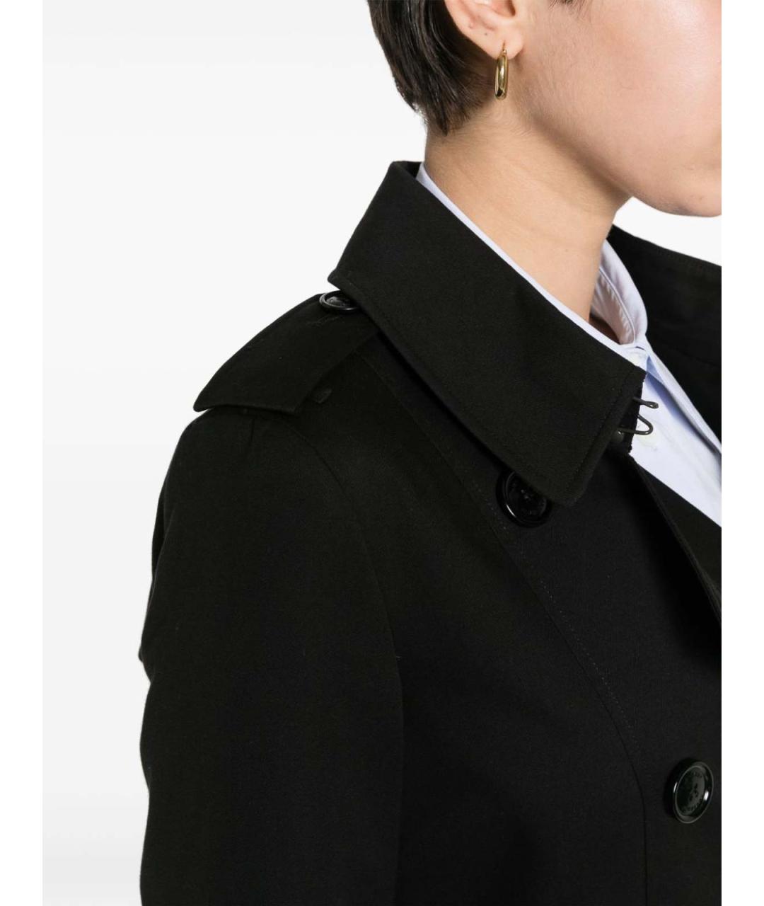 BURBERRY Черная хлопковая куртка, фото 2