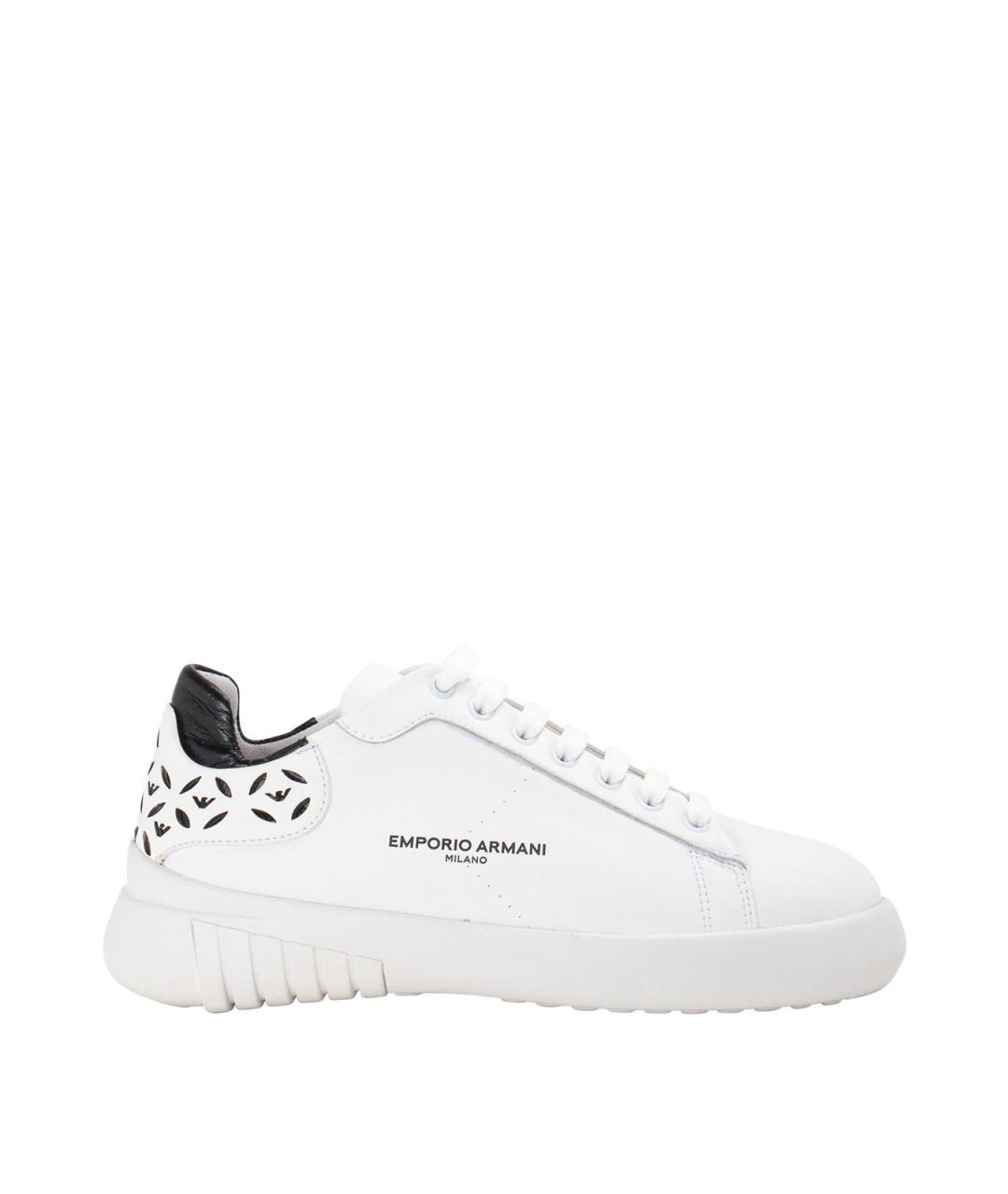 EMPORIO ARMANI Белые резиновые кроссовки, фото 1