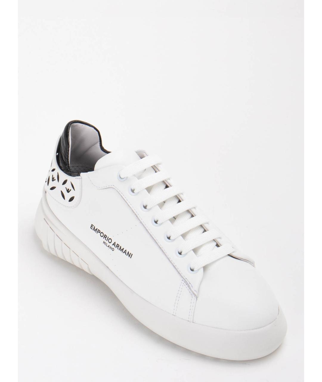 EMPORIO ARMANI Белые резиновые кроссовки, фото 5