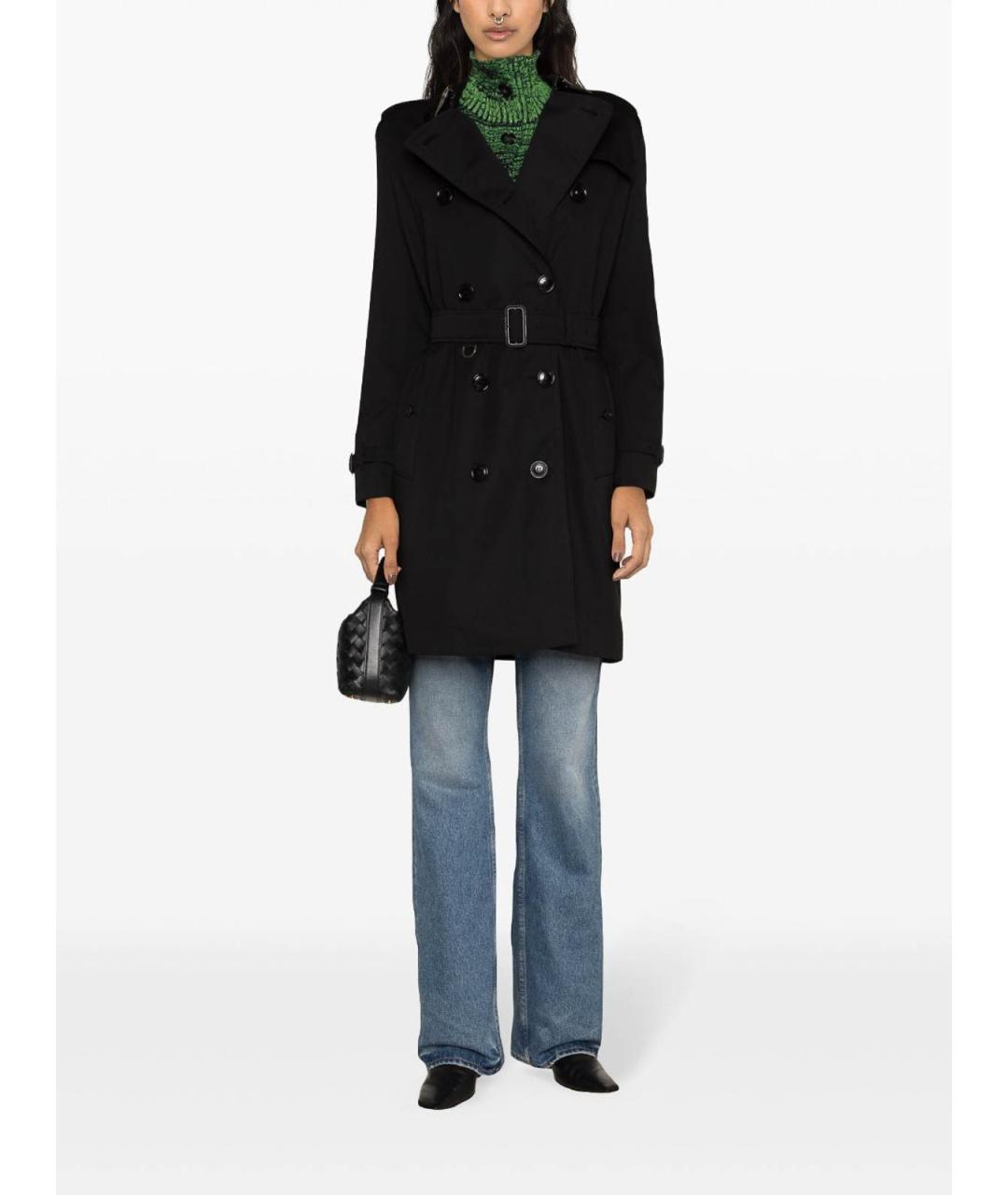 BURBERRY Черная хлопковая куртка, фото 2