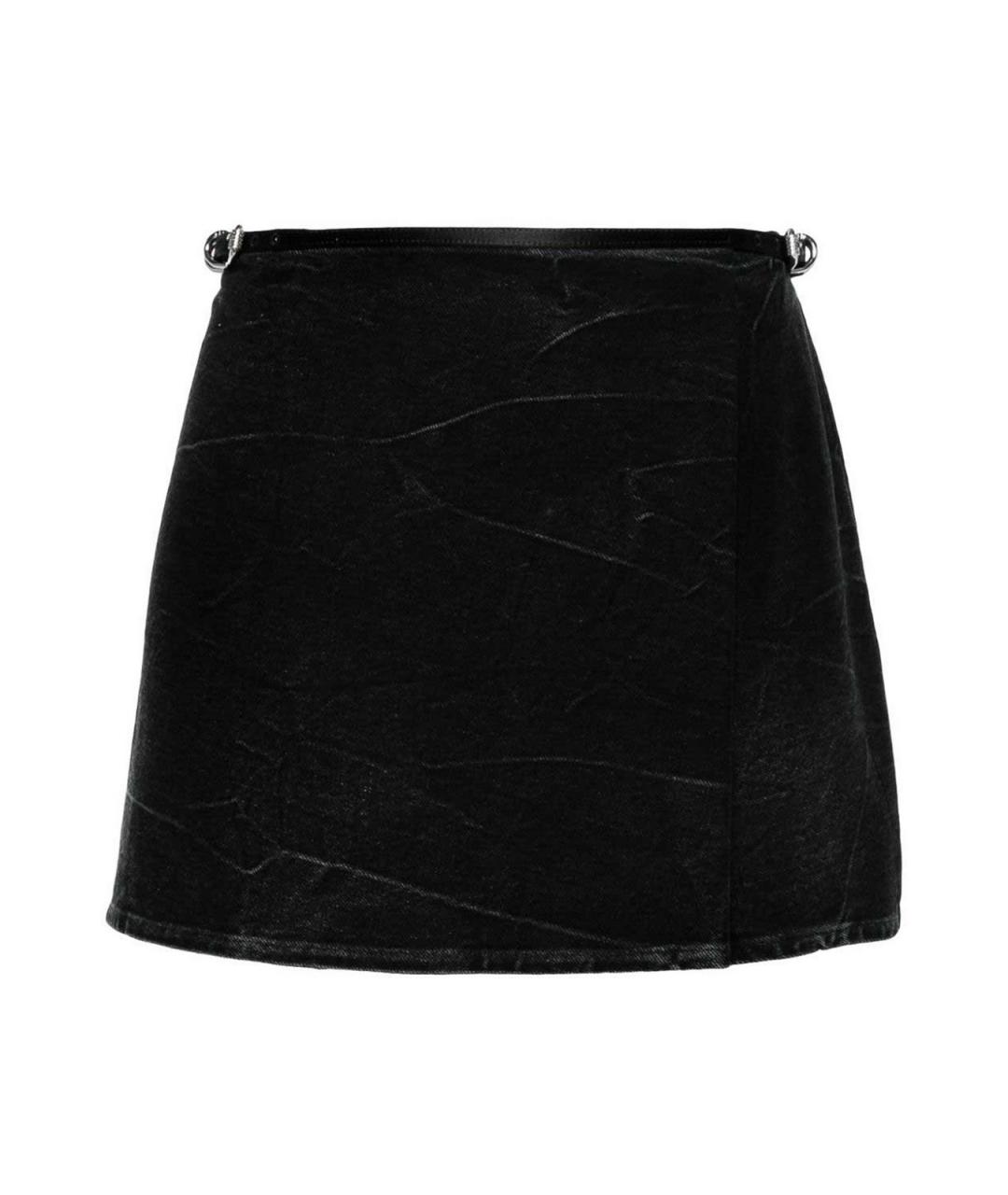 GIVENCHY Черная хлопковая юбка мини, фото 1