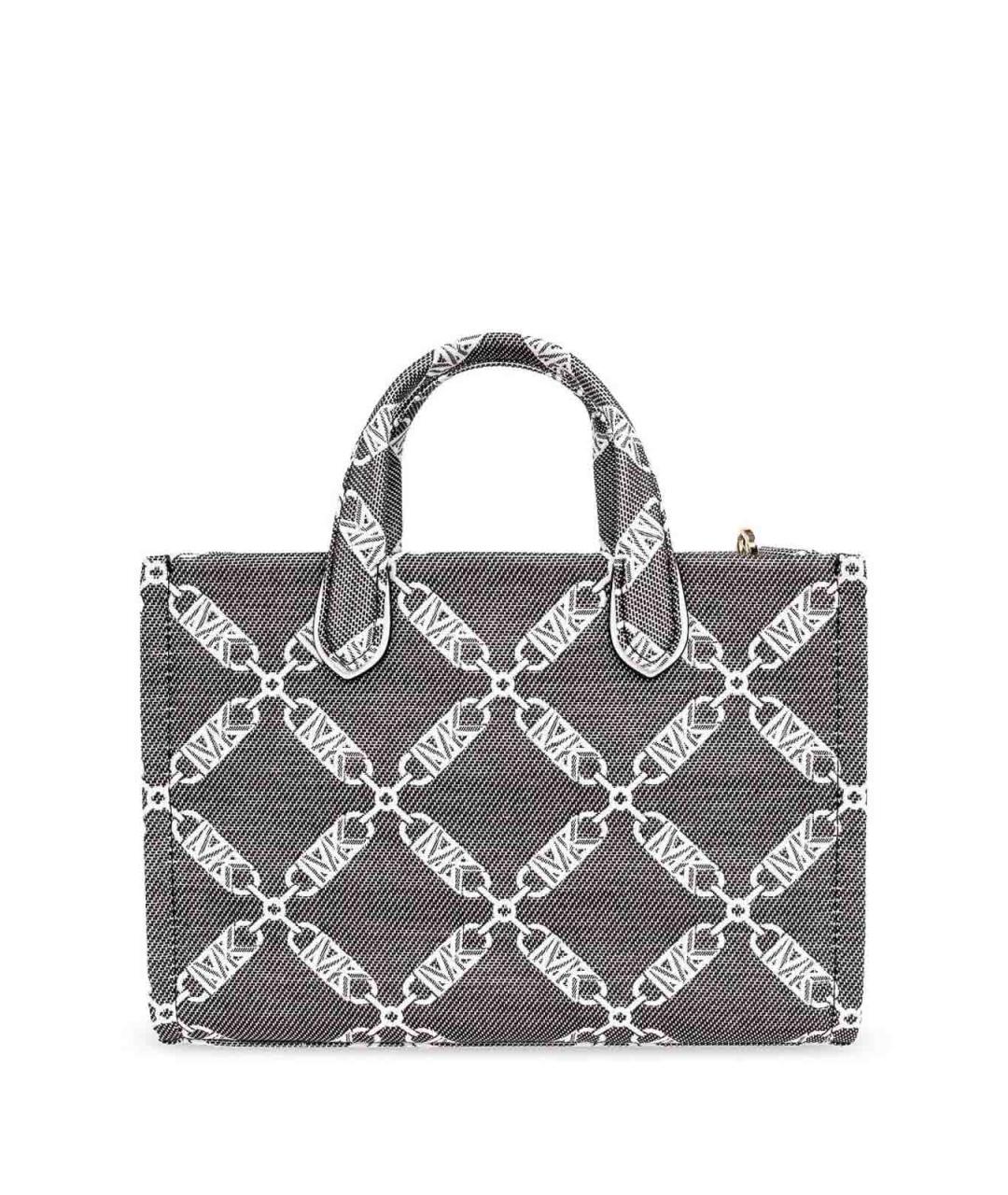 MICHAEL MICHAEL KORS Черная тканевая сумка тоут, фото 5