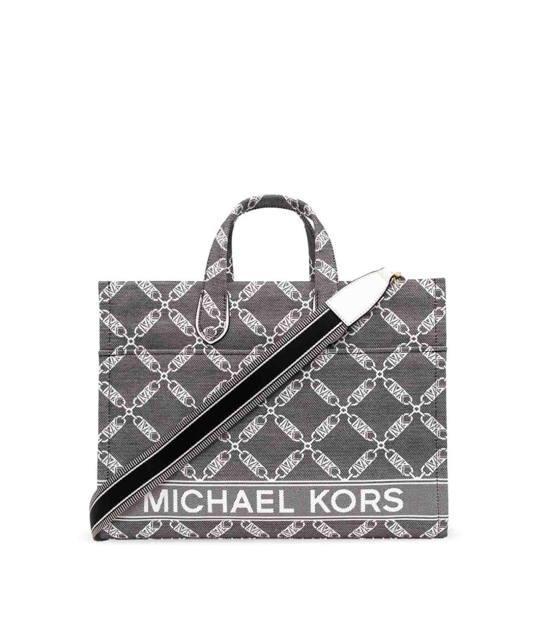 MICHAEL MICHAEL KORS Черная тканевая сумка тоут, фото 1