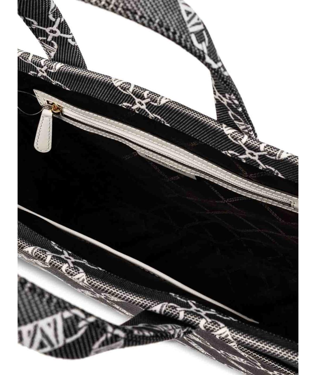MICHAEL MICHAEL KORS Черная тканевая сумка тоут, фото 3
