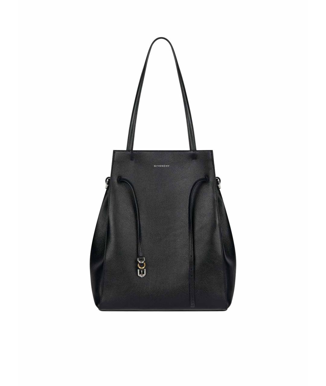 GIVENCHY Черная кожаная сумка тоут, фото 4