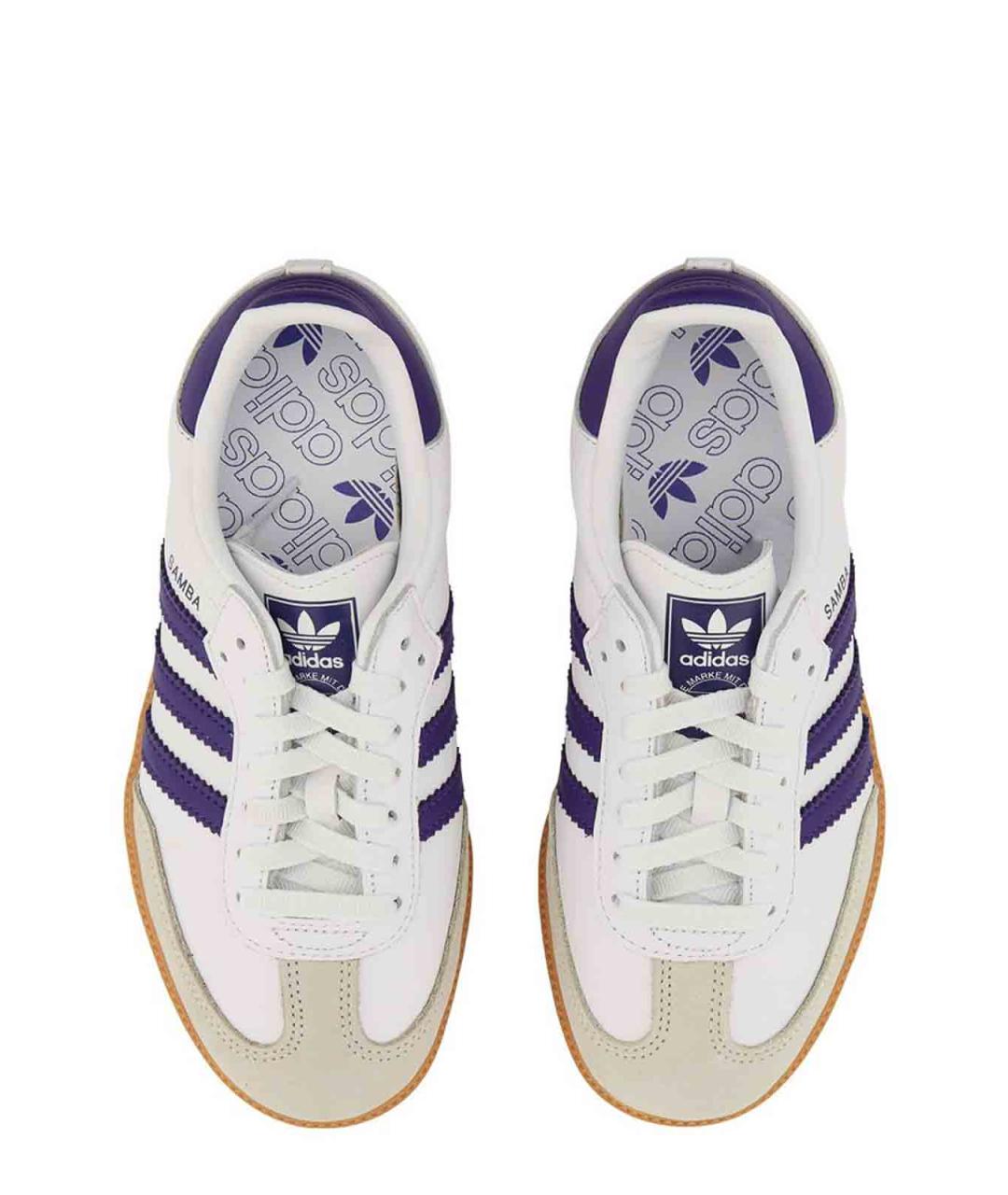 ADIDAS Белые кожаные кроссовки, фото 6