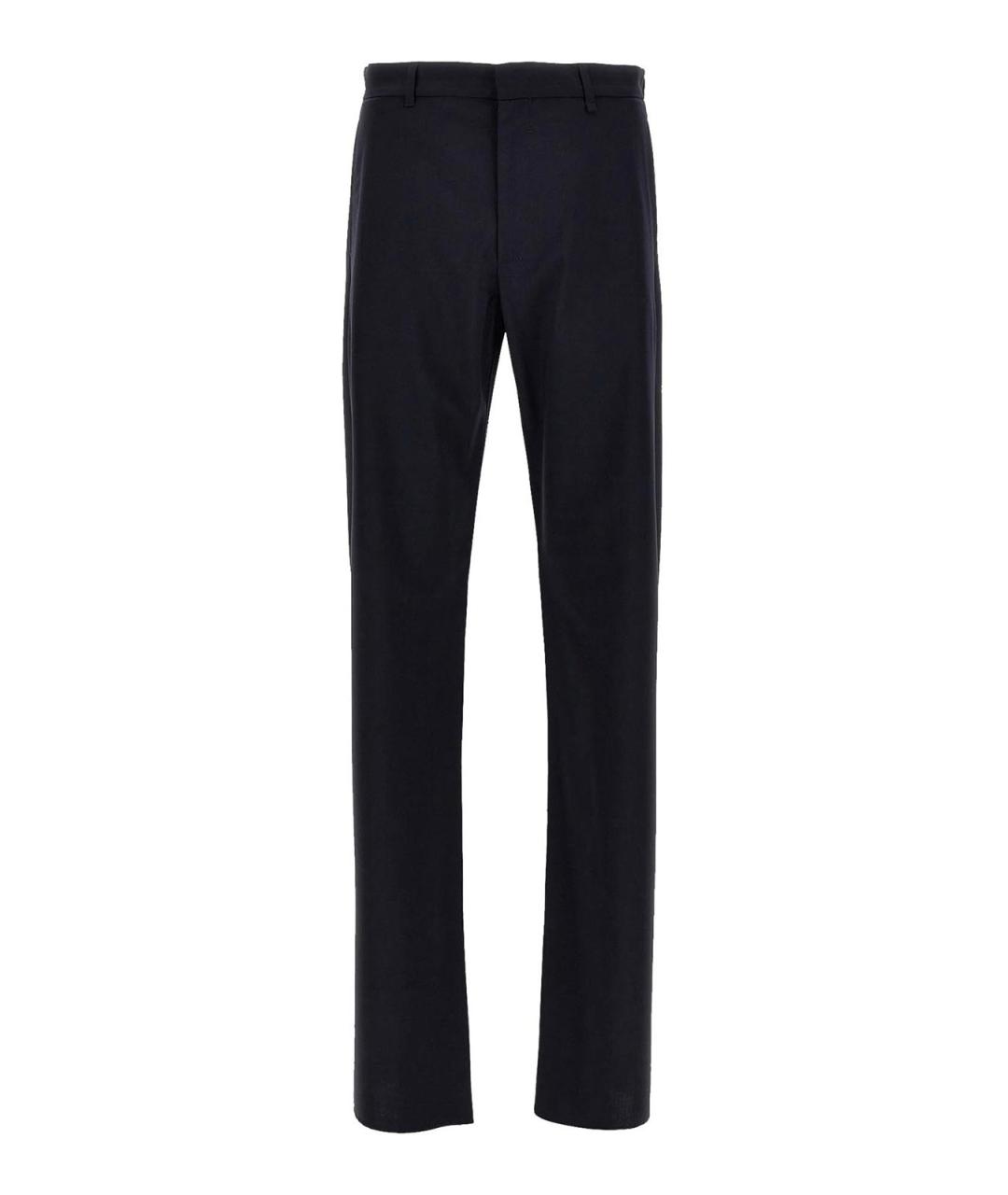GIVENCHY Синие шерстяные повседневные брюки, фото 1