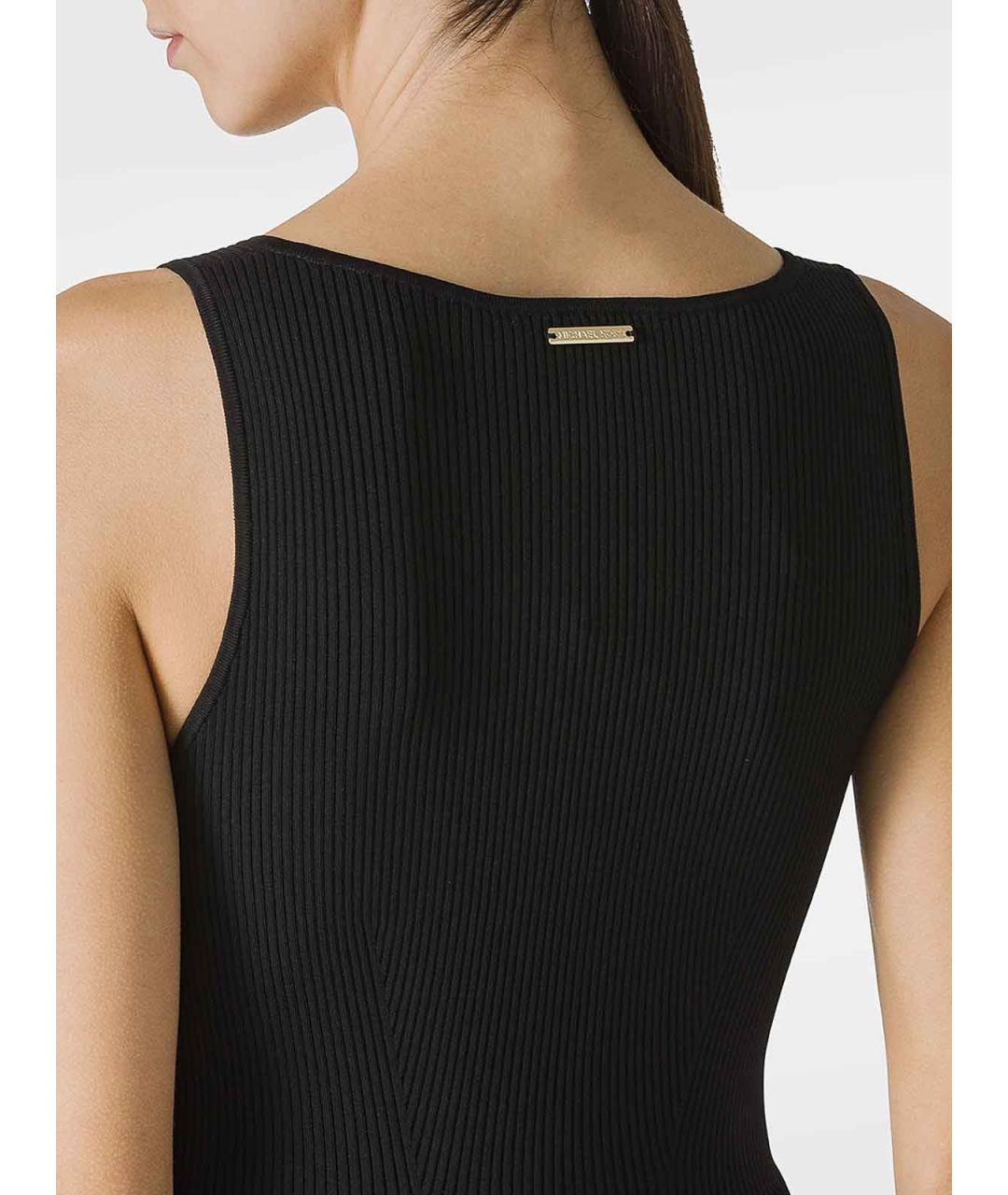 MICHAEL KORS Черное вискозное платье, фото 4