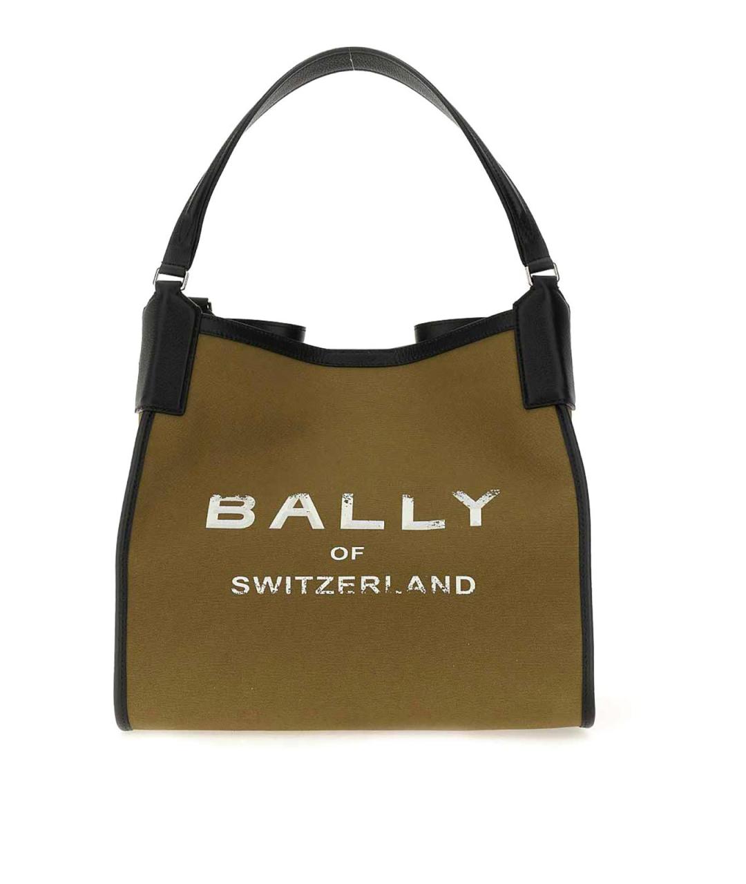 BALLY Коричневая хлопковая сумка тоут, фото 1