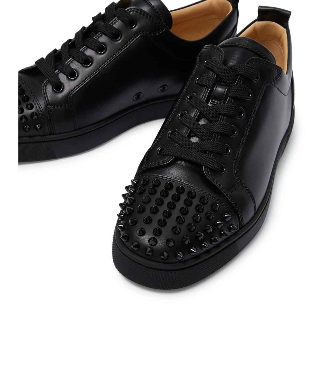 CHRISTIAN LOUBOUTIN Черные кожаные туфли, фото 5