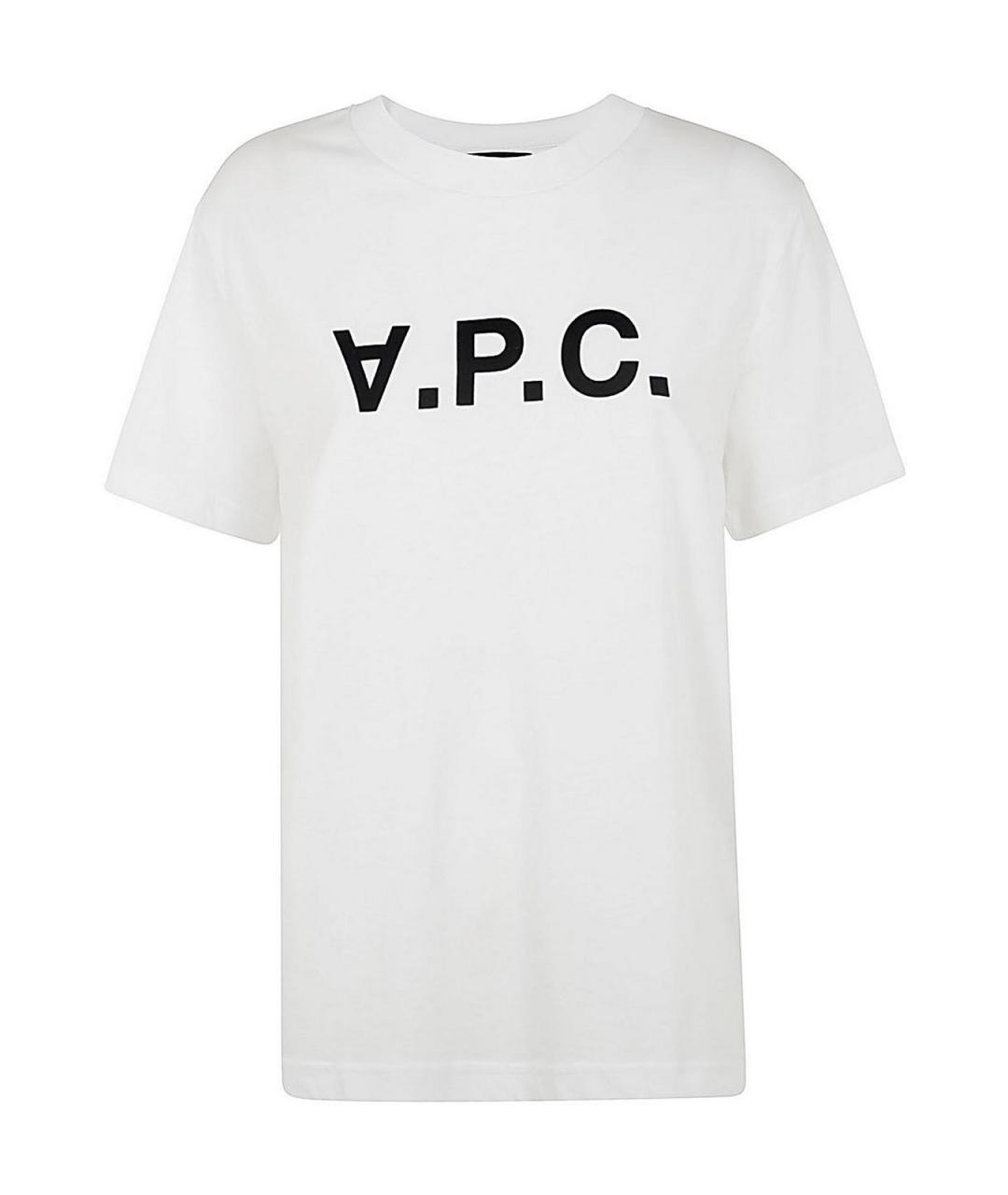 A.P.C. Белая хлопковая футболка, фото 1