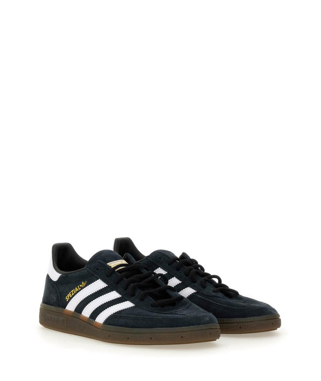 ADIDAS Черные кожаные кроссовки, фото 2