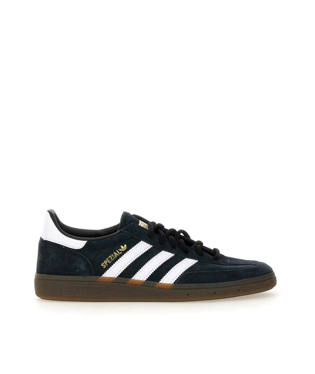 ADIDAS Черные кожаные кроссовки, фото 1