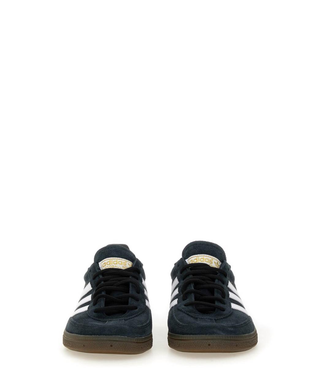 ADIDAS Черные кожаные кроссовки, фото 4