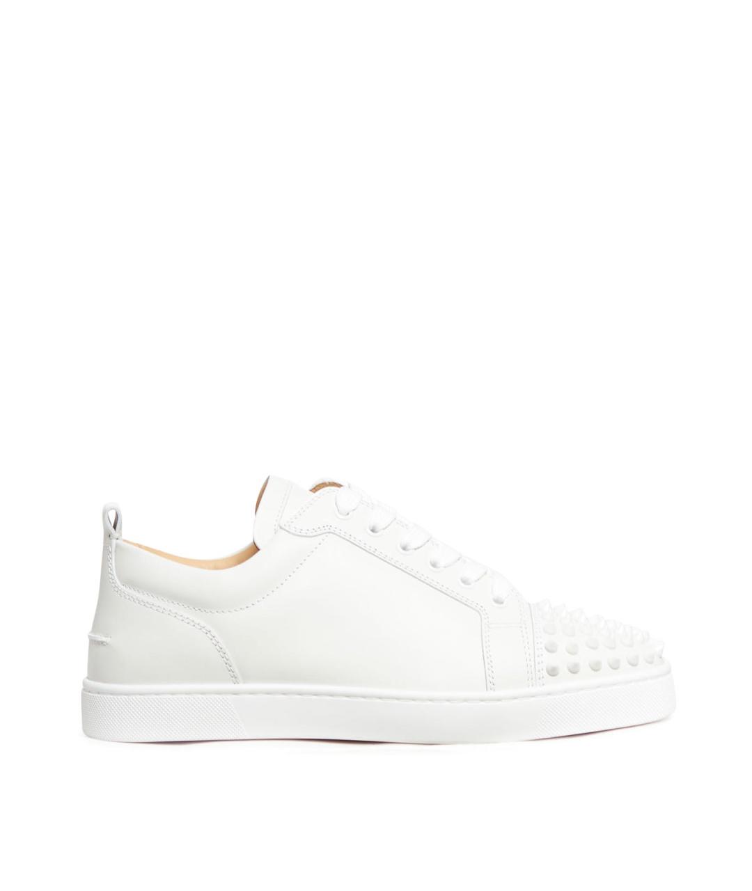 CHRISTIAN LOUBOUTIN Белые кожаные низкие кроссовки / кеды, фото 1