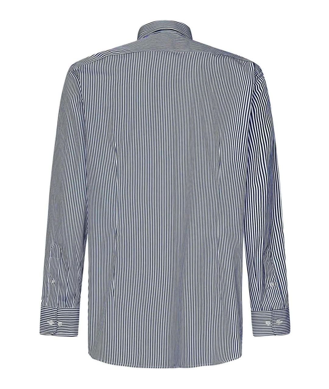 ETRO Синяя хлопковая классическая рубашка, фото 2