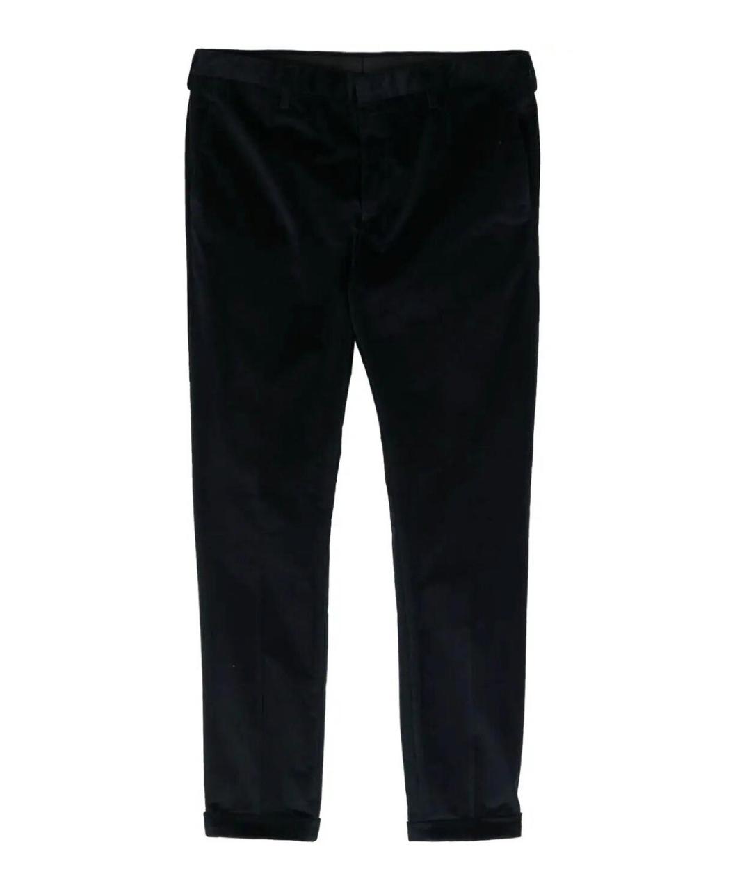 PAUL SMITH Синие шерстяные повседневные брюки, фото 1