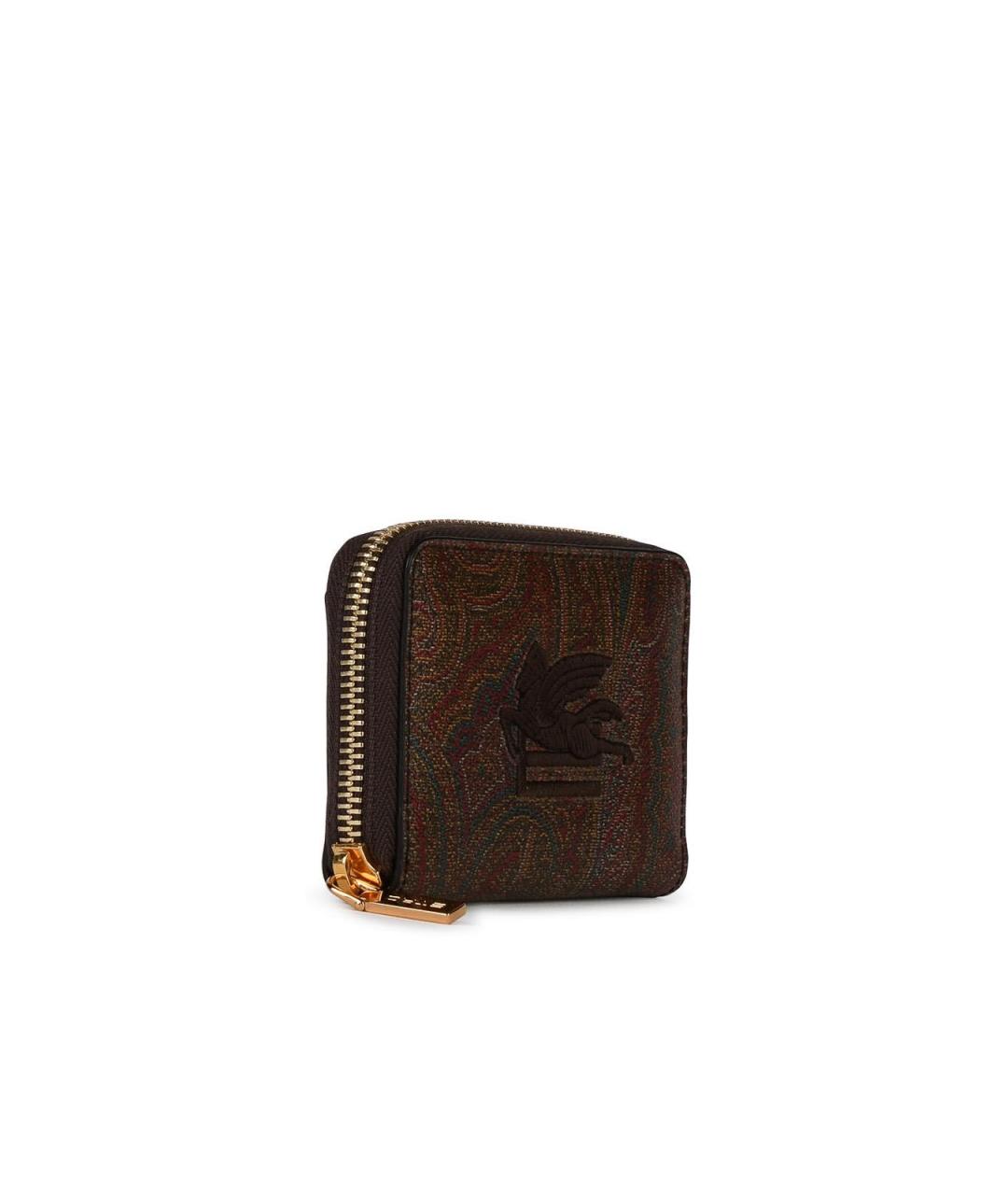 ETRO Коричневый кожаный кошелек, фото 2