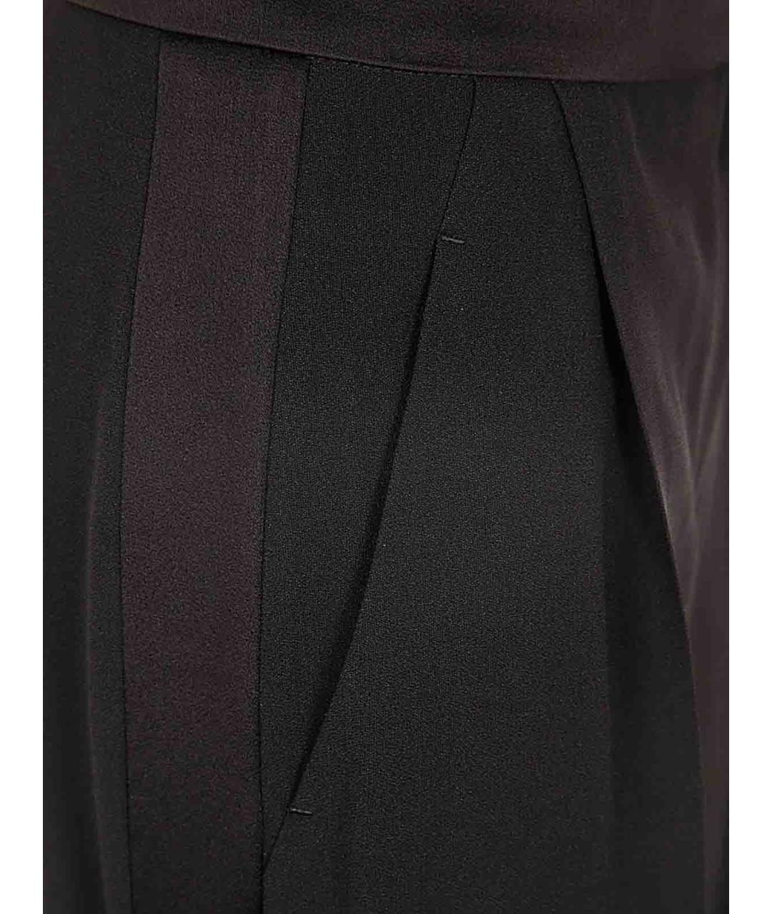 ALBERTA FERRETTI Черные вискозные брюки широкие, фото 4