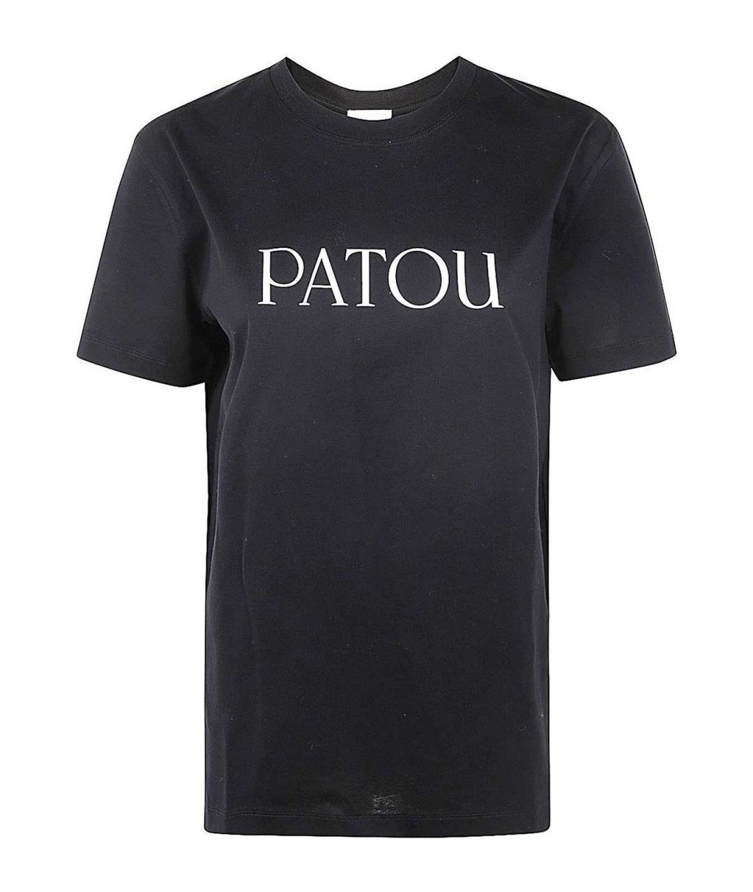 PATOU Черная хлопковая футболка, фото 1